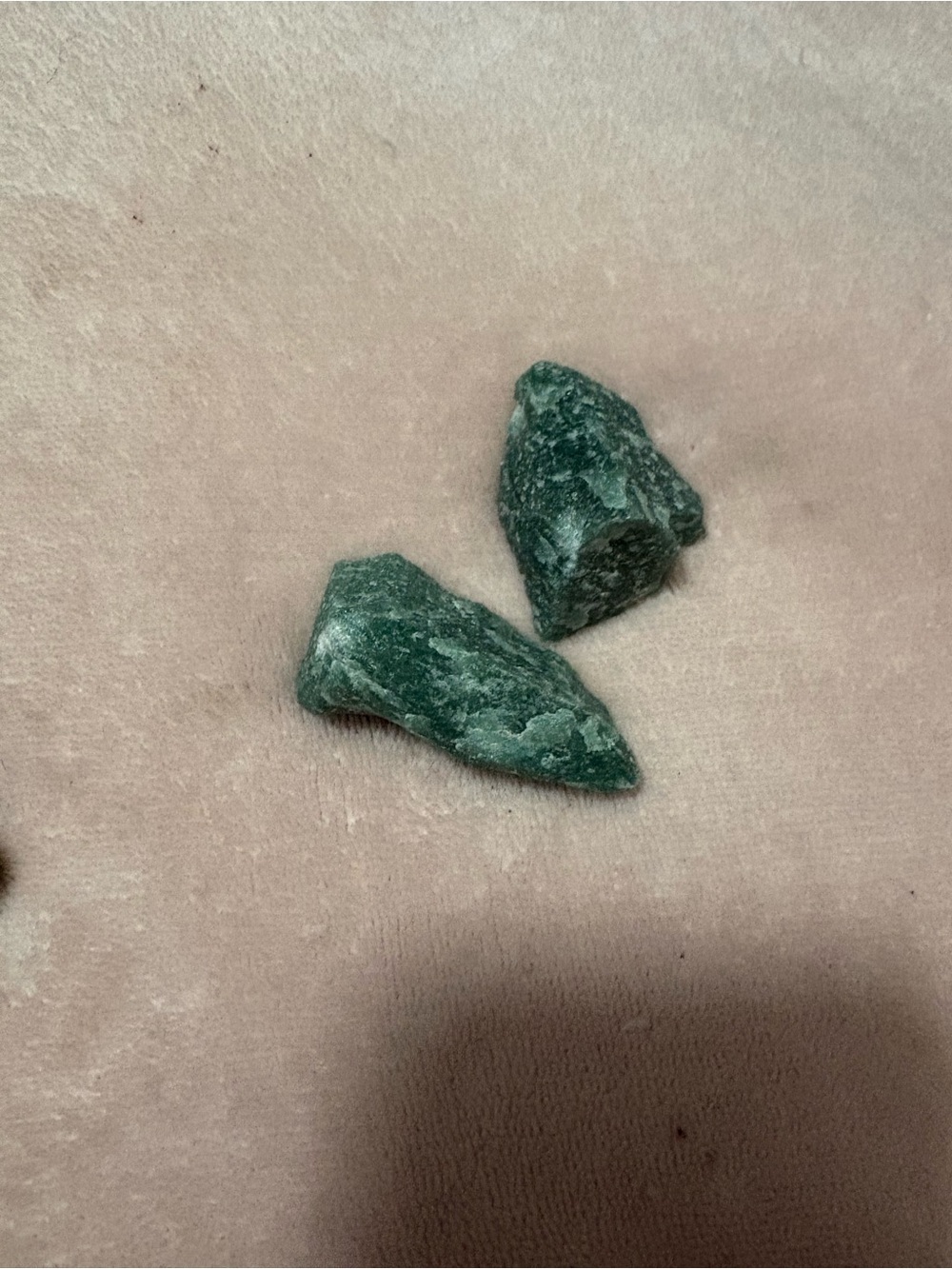Raw green aventurine